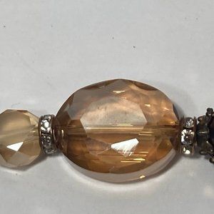 Earth Tone Brown Stretch Beaded Bracelet